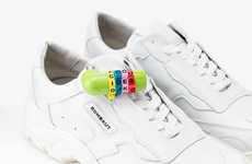 Padlocked Vegan Leather Sneakers