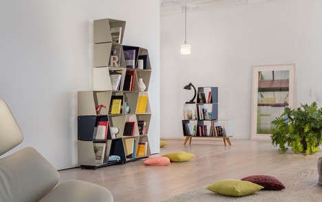 Beehive-Inspired Modular Shelving Systems