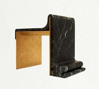 Egyptian-Inspired Marble Chairs Image 2
