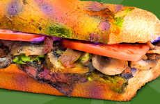 Tie-Dyed Mushroom Sandwiches