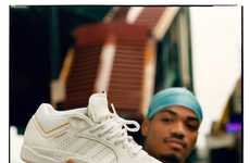 Slick White-on-White Sneakers