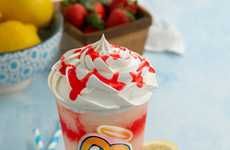 Blended Strawberry Lemonade Drinks