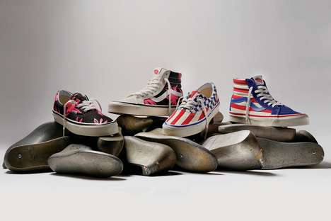 Heritage Print Canvas Sneakers
