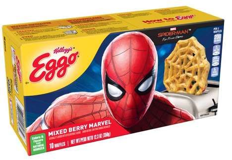 Superhero-Themed Breakfast Waffles