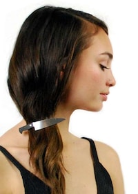 Knife-Inspired Hair Clips Image 3