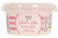 Gin-Infused Pink Creams