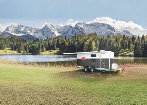 Motorcycle-Storing Camping Trailers