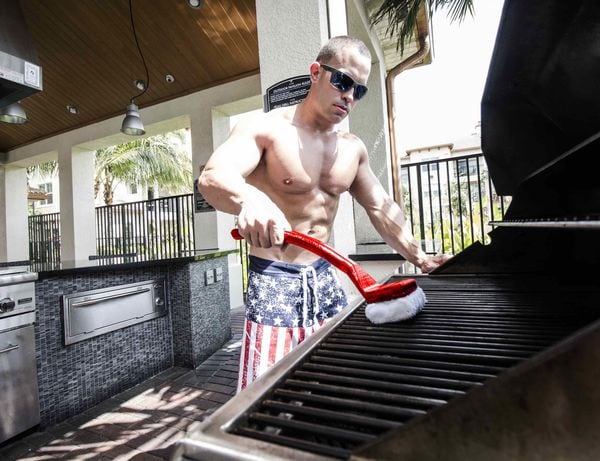 Water-Powered Grill Brushes
