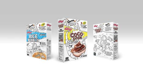 AR Coloring Cereal Boxes