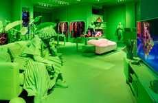 Neon Green Fashion Pop-Ups