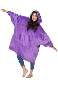 Hooded Micro Fleece Blankets Image 2