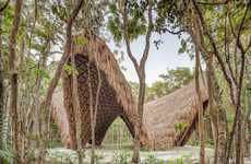 Sustainable Bamboo Meditation Temples