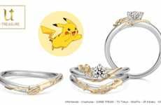 Cartoon-Themed Wedding Rings