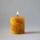 Marble Beeswax Pillar Candles Image 2