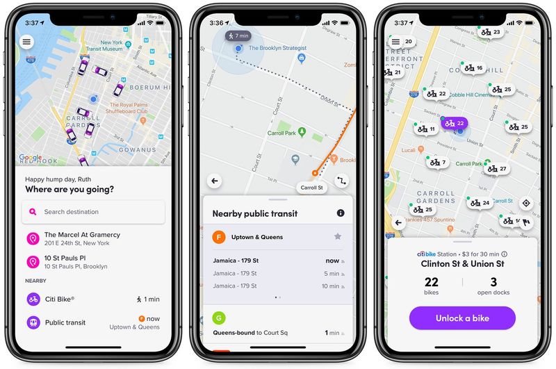 Rideshare Public Transit Features