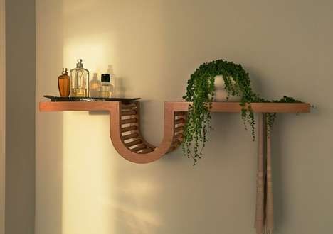 Curvaceous Flat-Pack Shelving