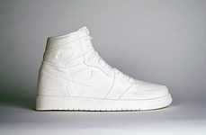 White Resin Sneaker Sculptures
