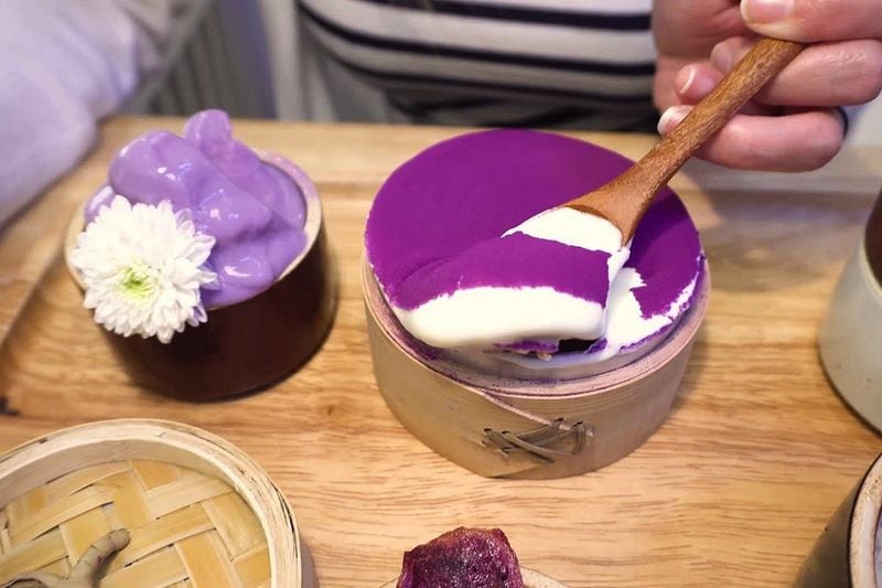Purple Yam-Inspired Dessert Cafes