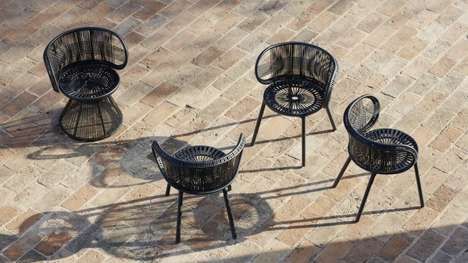 Geometrically Woven Outdoor Furniture
