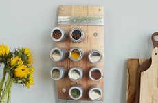 Barrel-Themed Spice Racks