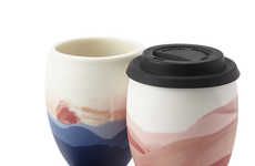 Sunset-Inspired Travel Mugs