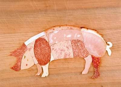 Canned Meat Collages