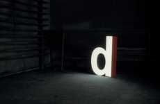 Recycled Typography Lamps