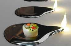Silver Plates as Candles