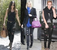 Ripped Black Jeans Image 2