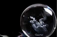 Astrology-Themed Decorative Spheres