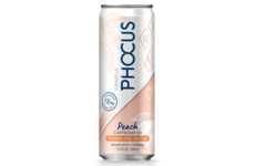 Peachy Caffeinated Water Drinks