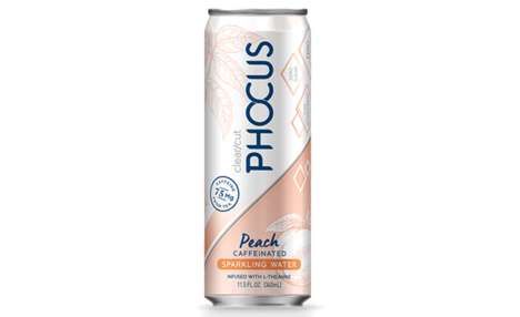 Peachy Caffeinated Water Drinks