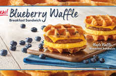 Waffle Bun Breakfast Sandwiches