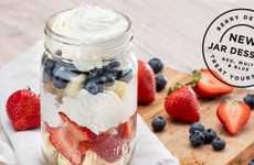 Layered Cheesecake Jar Desserts