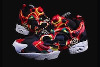 Busily Patterned Chunky Sneakers Image 4