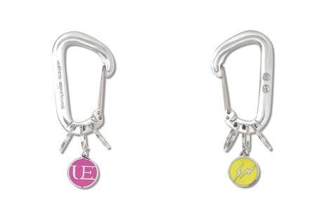 Decorative Keyring-Attached Carabiners