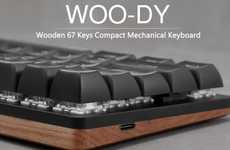 Wood-Finished Mechanical Keyboards