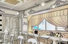Coloring Book-Themed Cafes