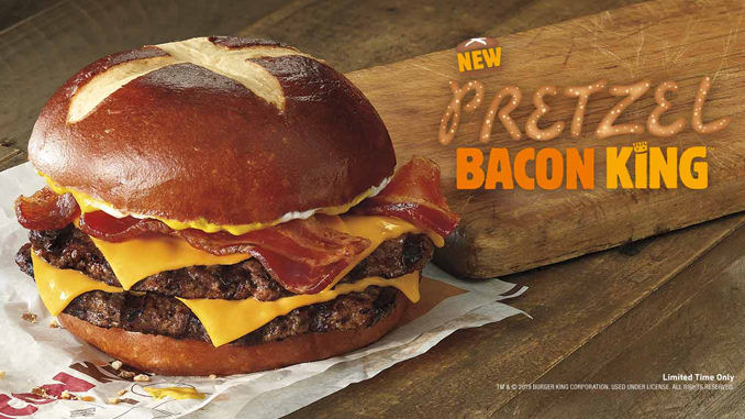 Hefty Pretzel Bun Burgers