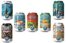 Vibrantly Rebranded Craft Beers