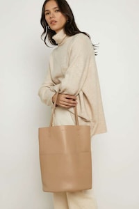 Slouchy Open Tote Bags Image 2