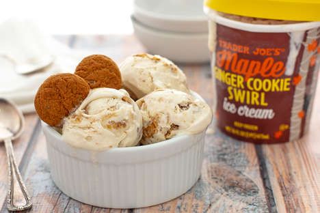 Autumnal Cookie Ice Creams