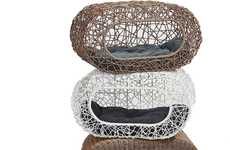 Haute Wicker Feline Houses