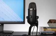 Real-Time LED Feedback Microphones