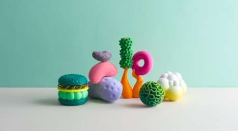 Futuristic Printed Food Toys