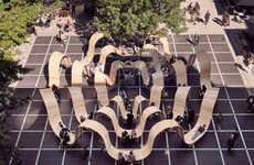 Wavy Public Square Seating