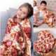Cozy Pizza Print Blankets Image 3