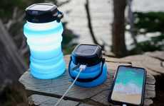 Solar Device-Charging Water Bottles
