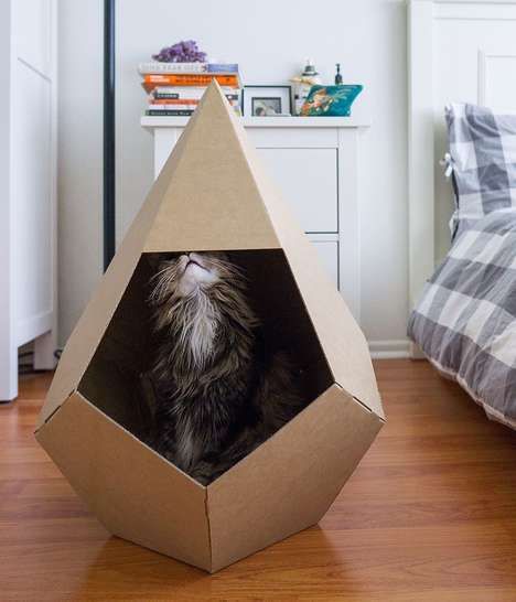 Eco-Friendly Cardboard Cat Houses