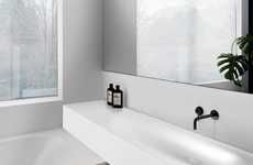 Sculpturally Indented Bathroom Sinks